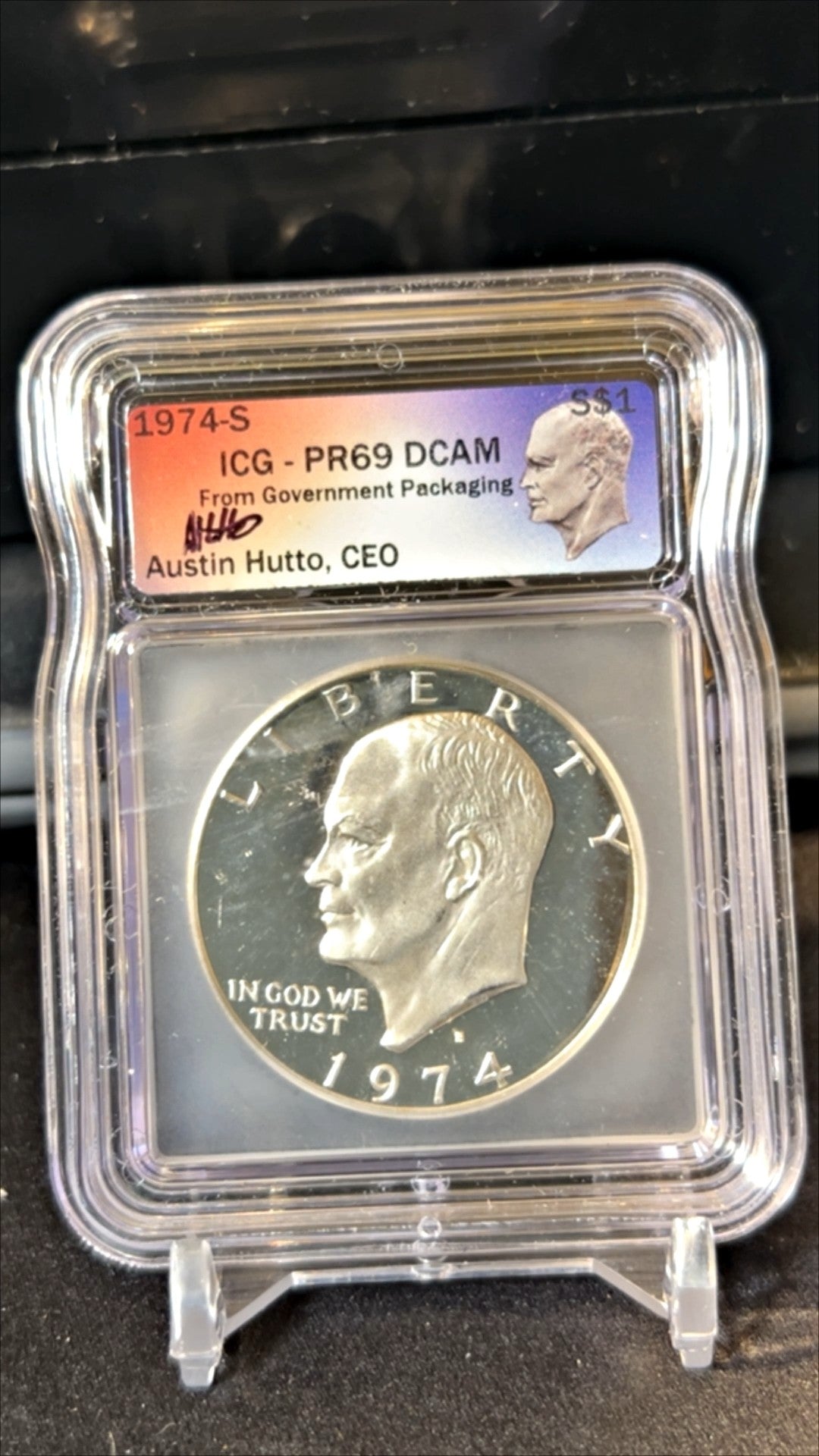 1974-S Eisenhower Dollar PR69 DCAM