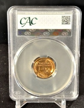 1955-S Lincoln Wheat Penny CAC MS64RD