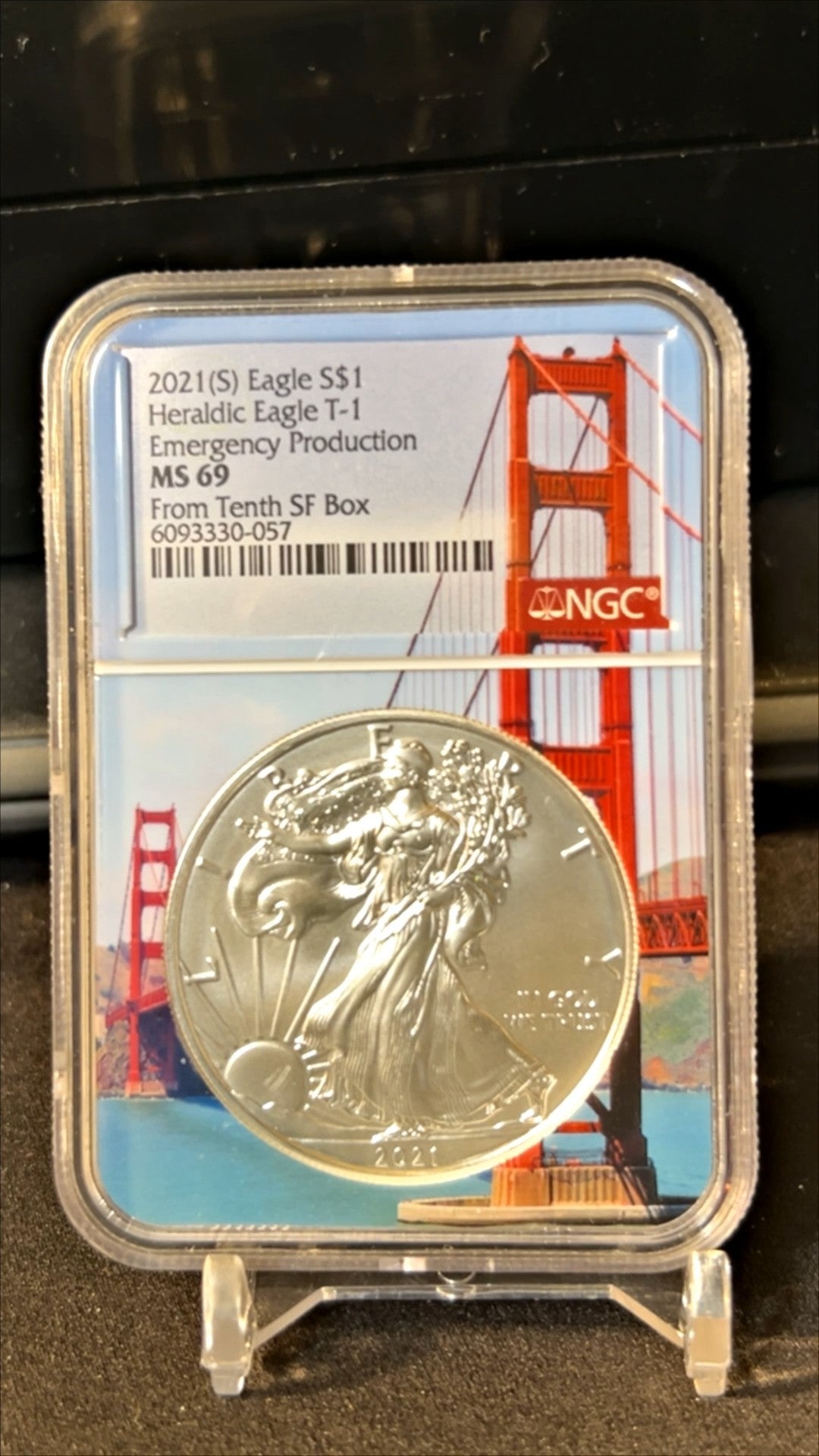 2021-S American Silver Eagle MS69