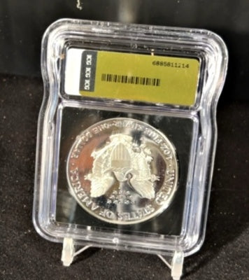 2000-P Silver Eagle PR70 DCAM - Gold Label