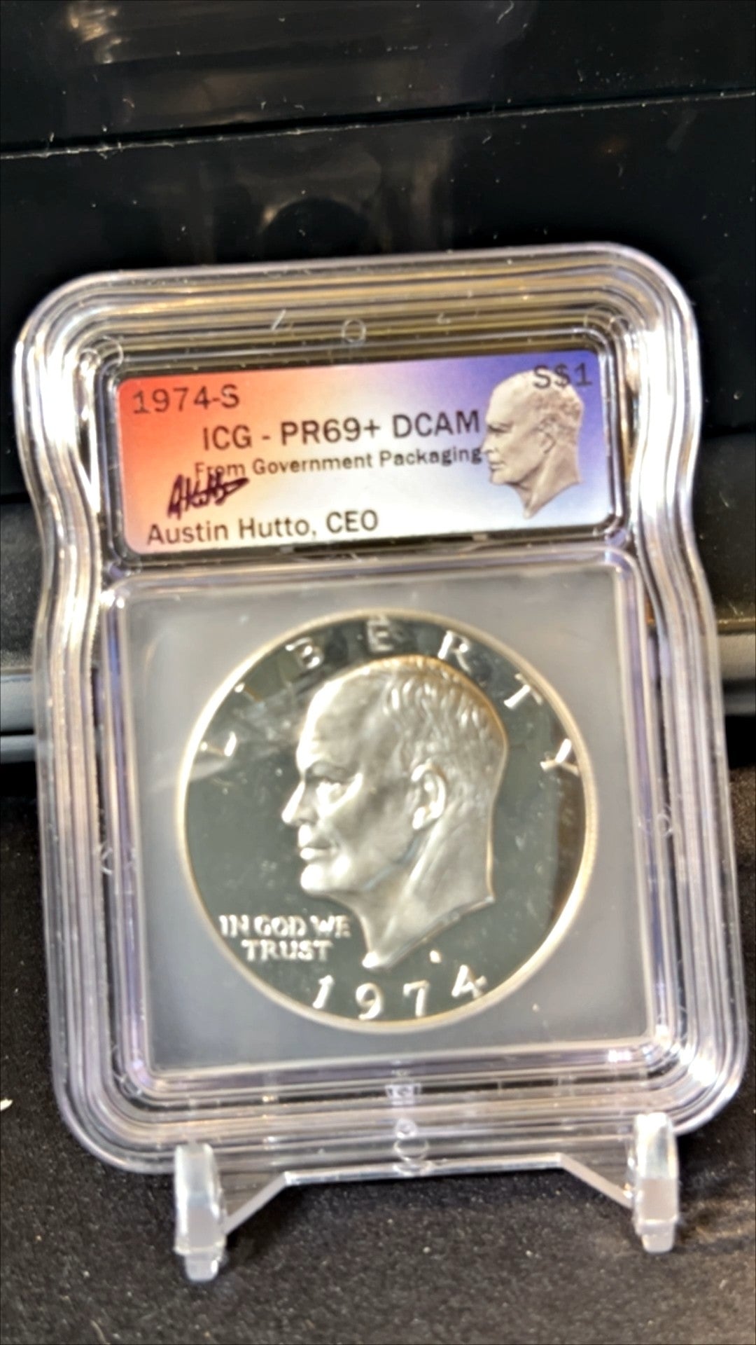 1974-S Eisenhower Dollar PR69+ DCAM