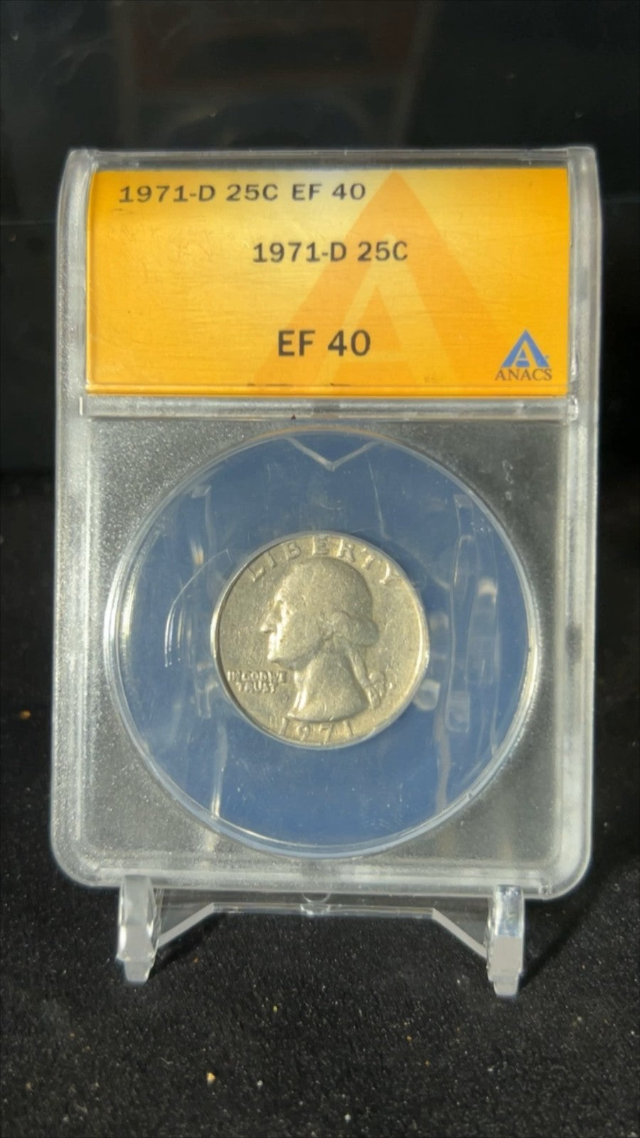 1971 Washington Quarter  EF40 ANACS