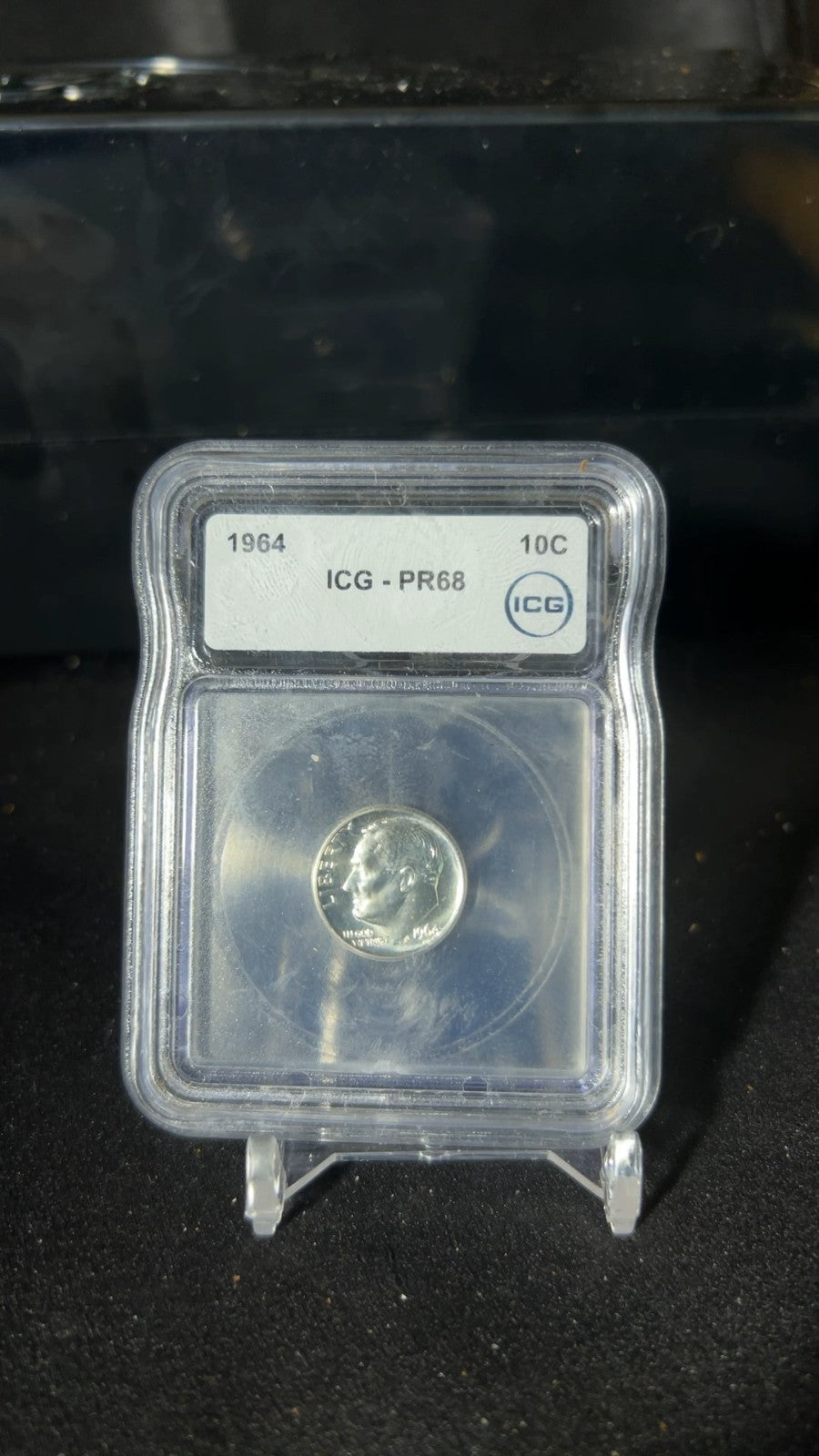 1964 Roosevelt Dime ICG  PR68 Silver New White Label