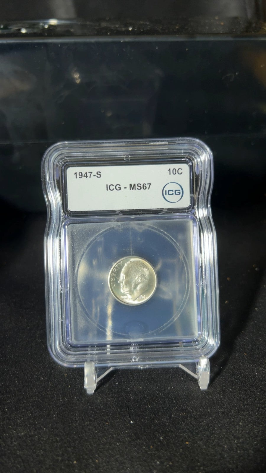 1947-S Roosevelt Dime MS67 ICG