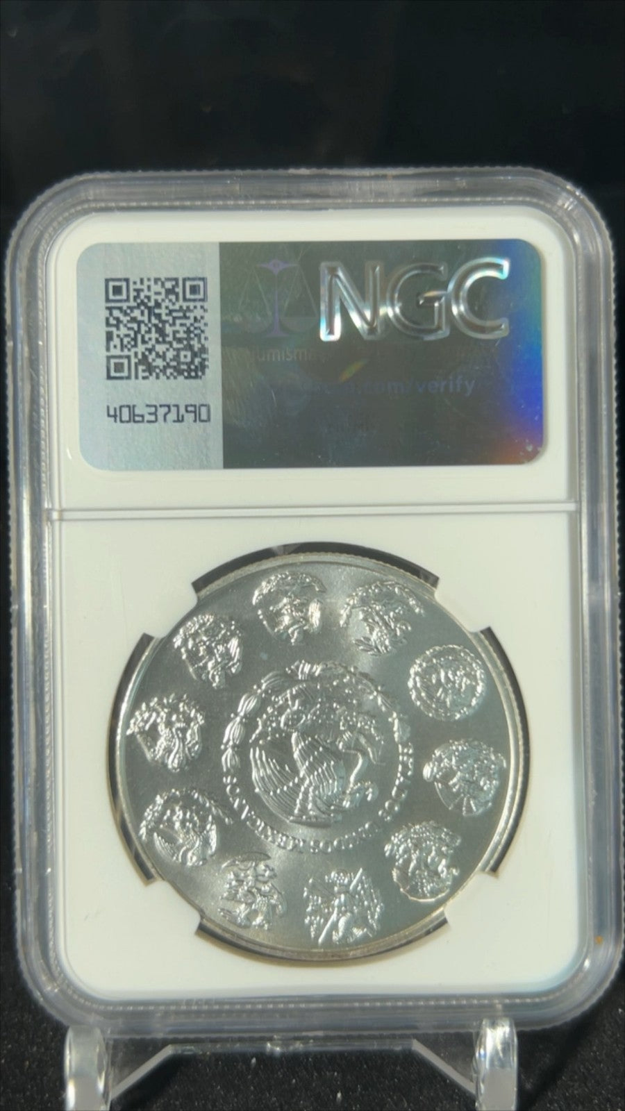 2009 Mo Mexico 1 Onza Silver Libertad MS69 NGC Mexico Label