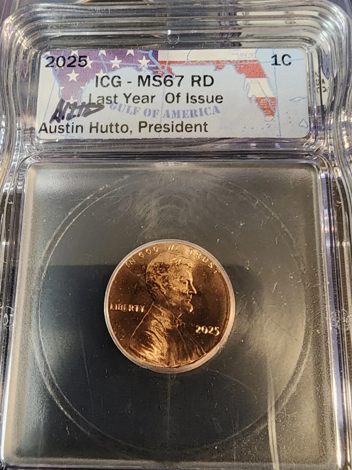 2025 Lincoln Shield Cent ICG MS67 RD “Last Year of Issue” – Brilliant Red Gem