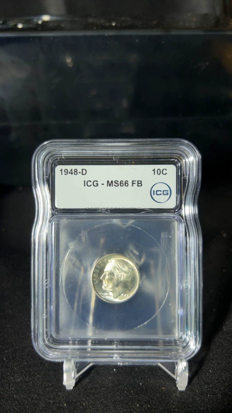 1948-D Roosevelt Dime MS66 FB ICG