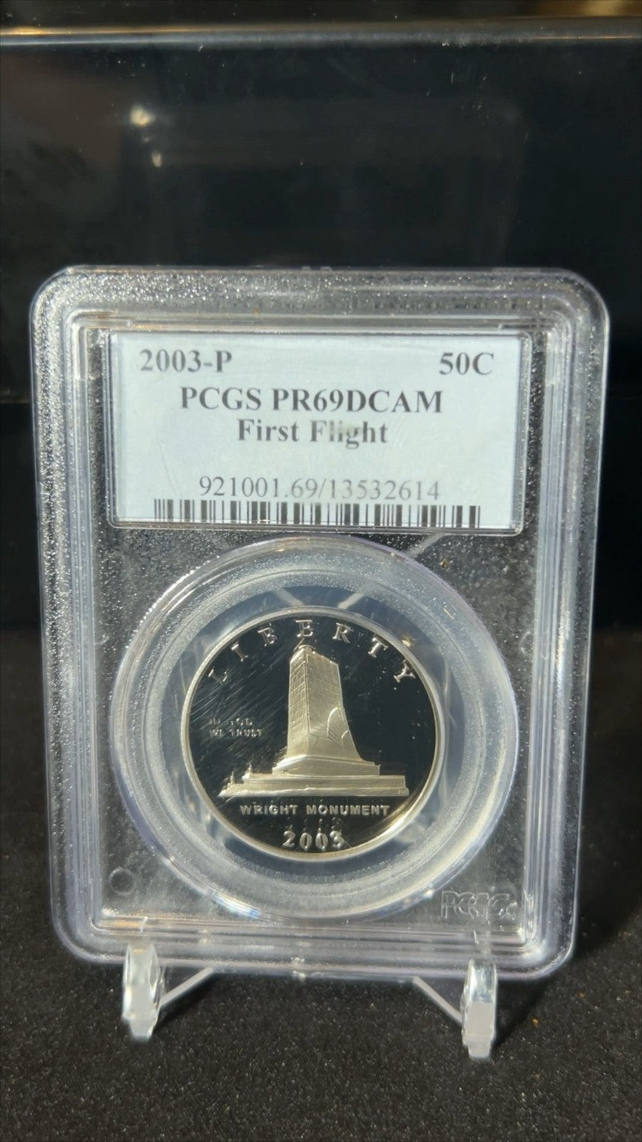 2003-P First Flight Commemorative Dollar PR69 DCAM PCGS Blue Label *9854