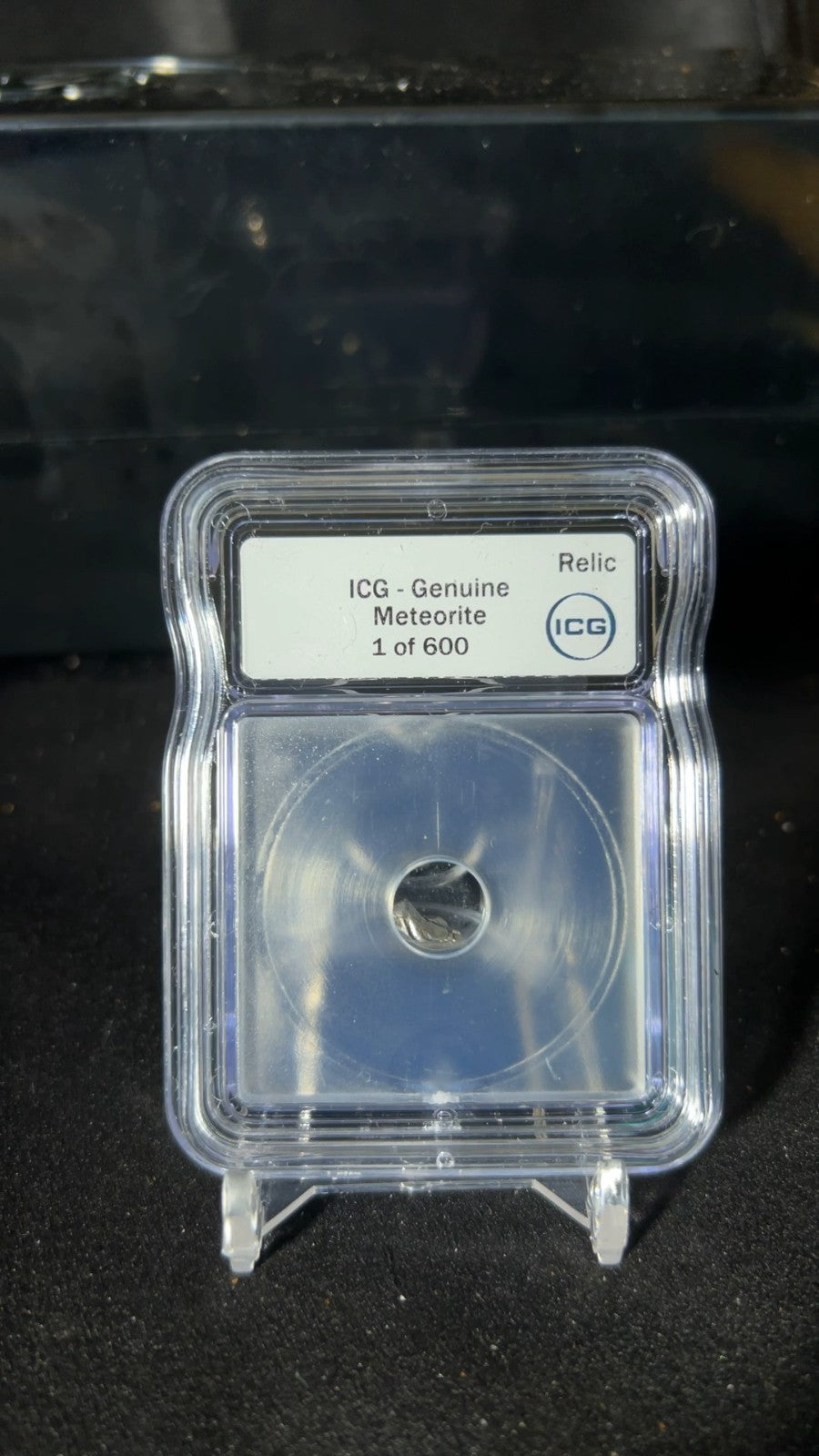 ICG Slabbed Meteorite Genuine Relic! 1 of 600