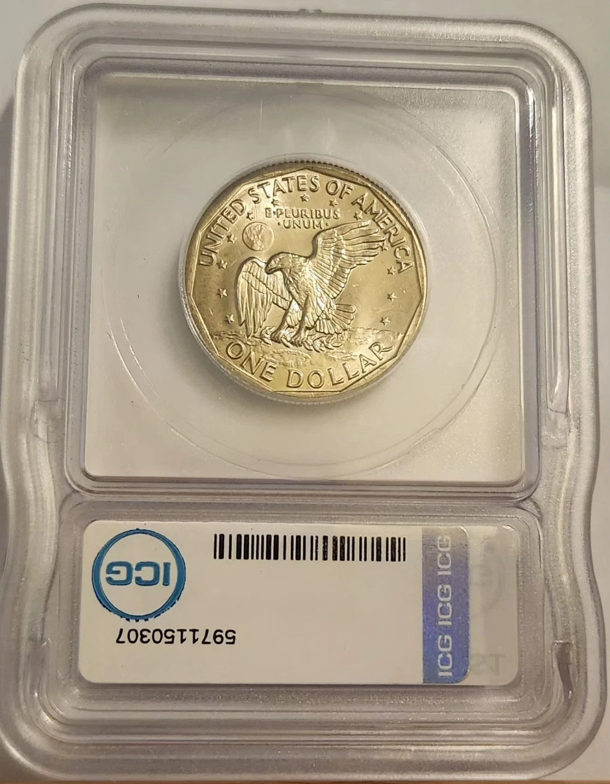 1981-D Susan B. Anthony Dollar – ICG MS66 (Signed by Austin Hutto, CEO)