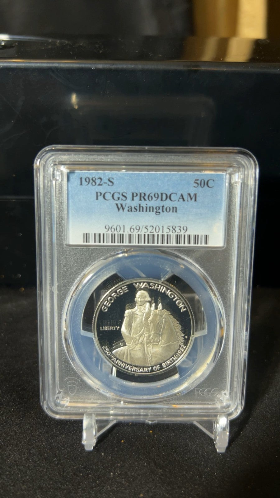 1982-S PCGS PR69DCAM Washington 50C 90% Silver