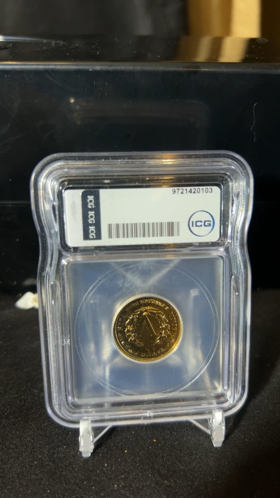 1883 Liberty V "Racketeer Style" Nickel No Cents ICG Genuine Gold Plated