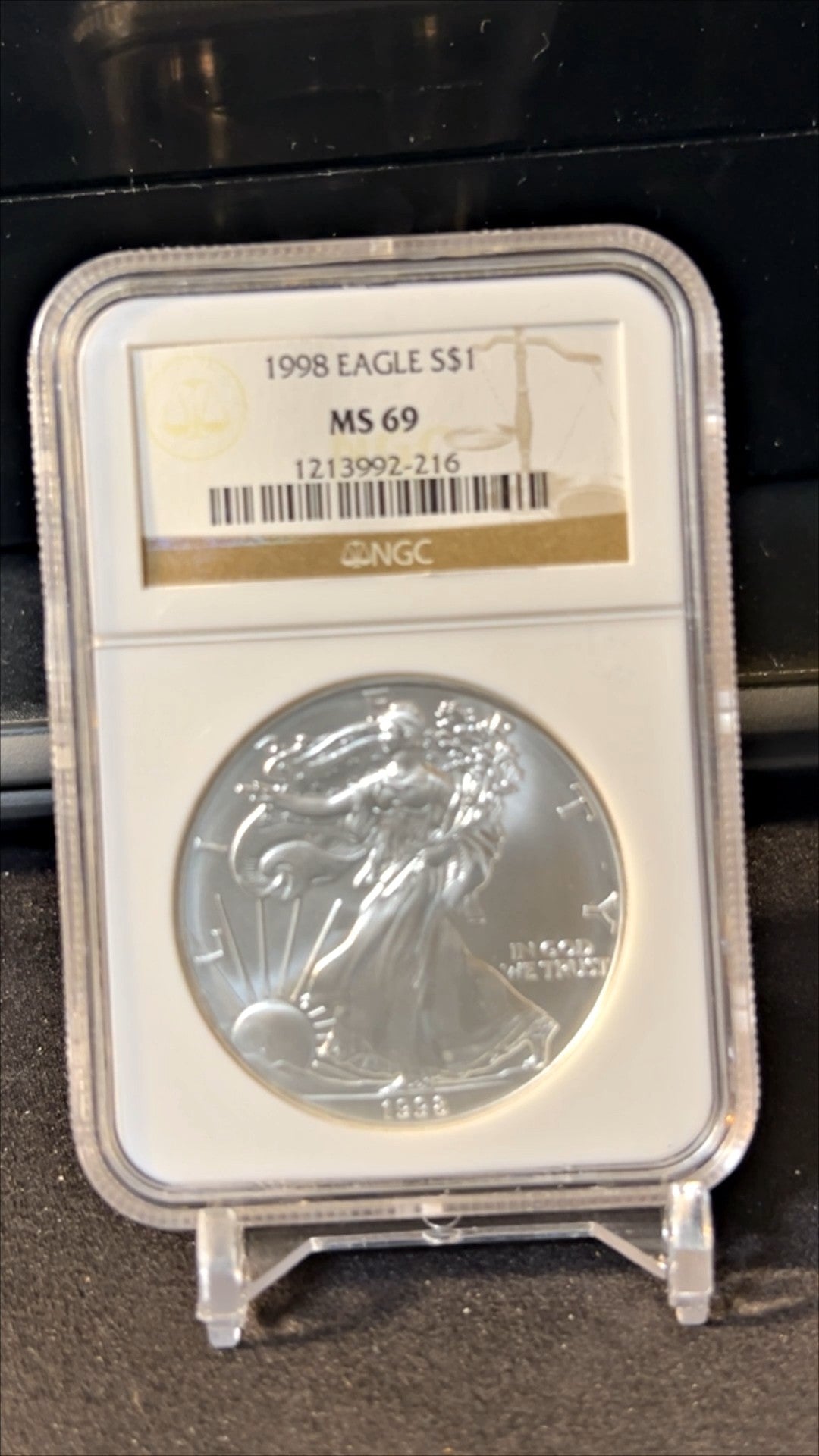 1998 American Silver Eagle MS69