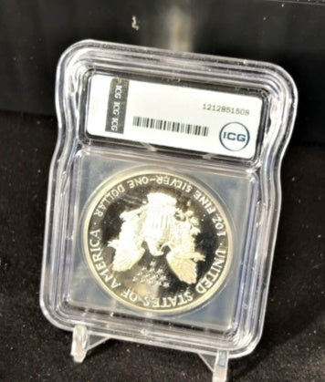 1986-S PR 70 DCAM American Silver Eagle ASE $1 ICG Proof AUSTIN HUTTO (PF 70)