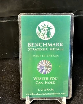 1/2 Gram Benchmark Strategic Metals Gold Bar