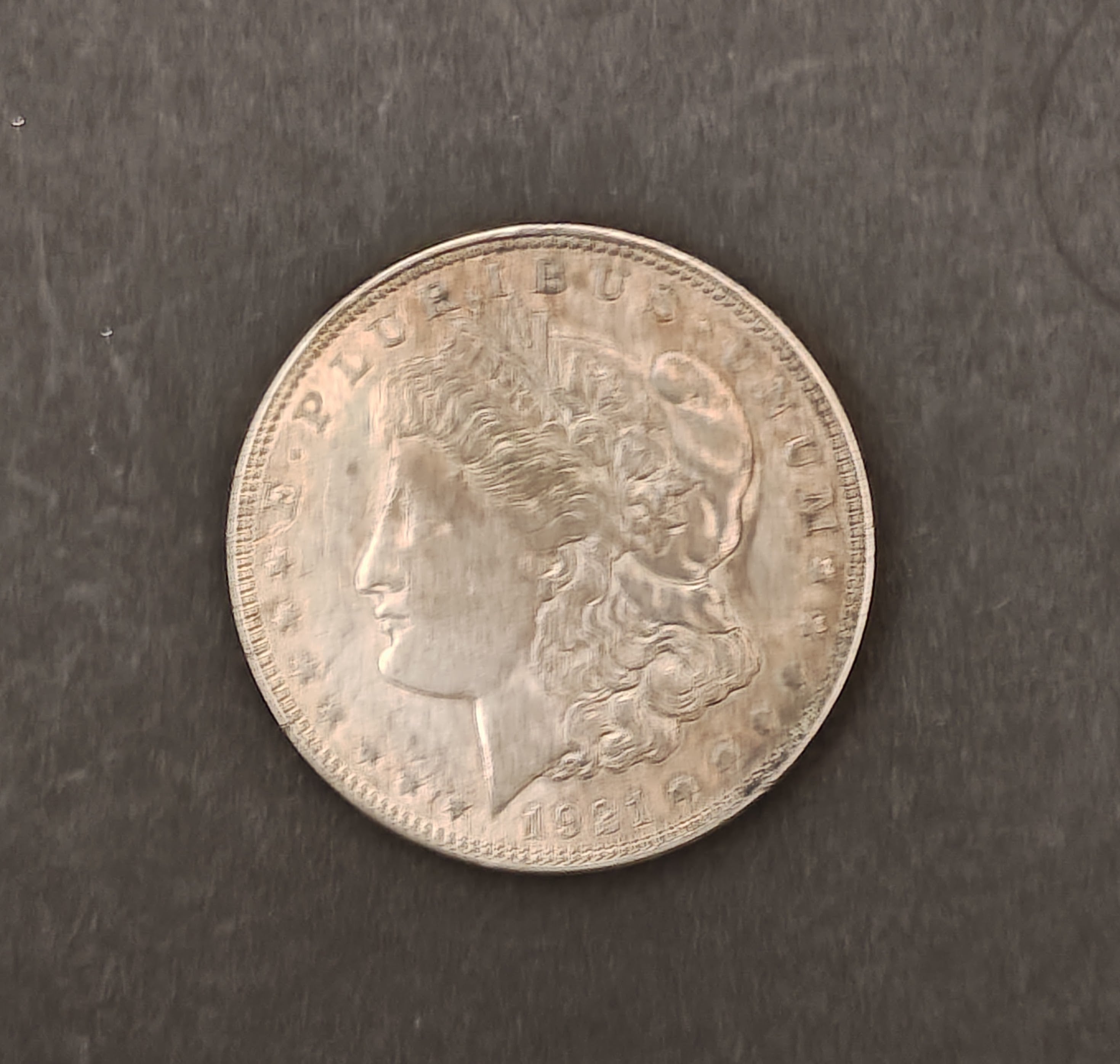 1921 Morgan Silver Dollar – Lightly Toned, Philadelphia Mint