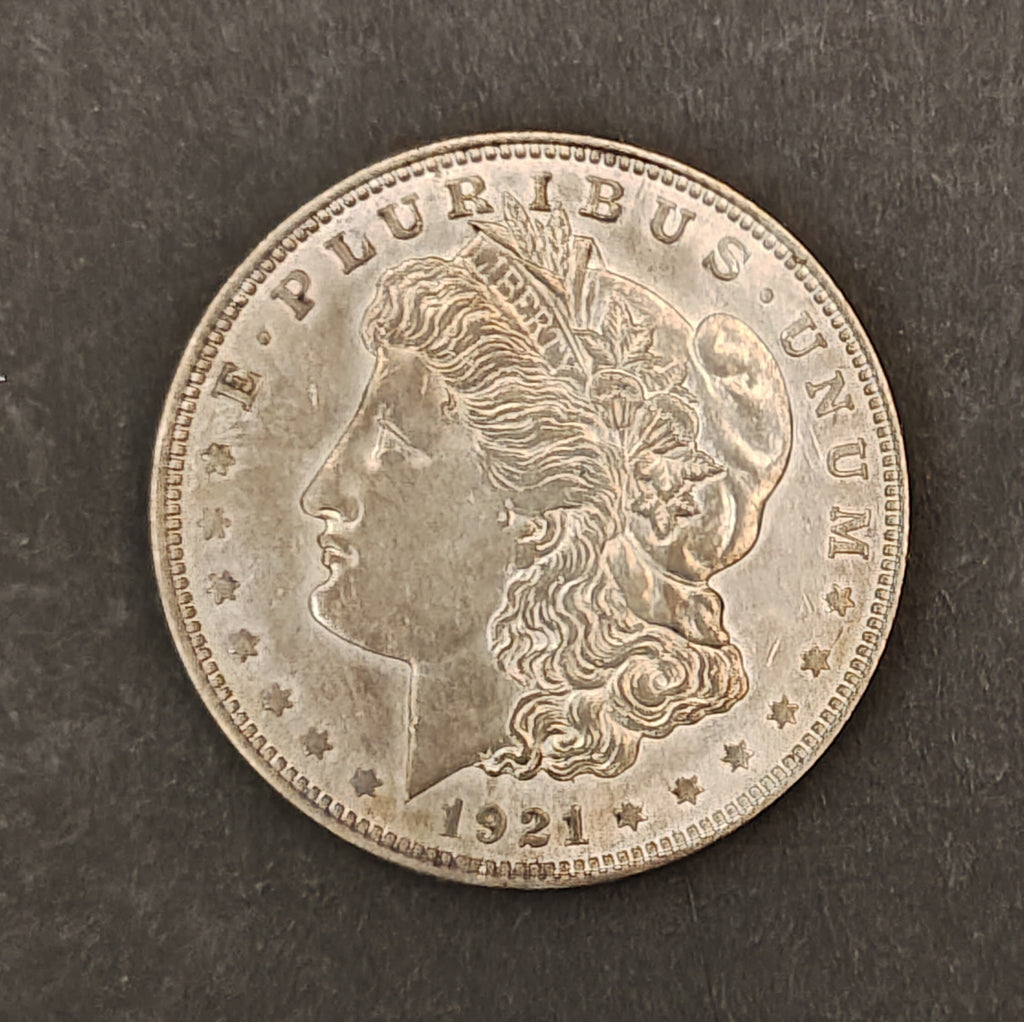 1921 Morgan Silver Dollar – Philadelphia Mint (Final Year Issue)
