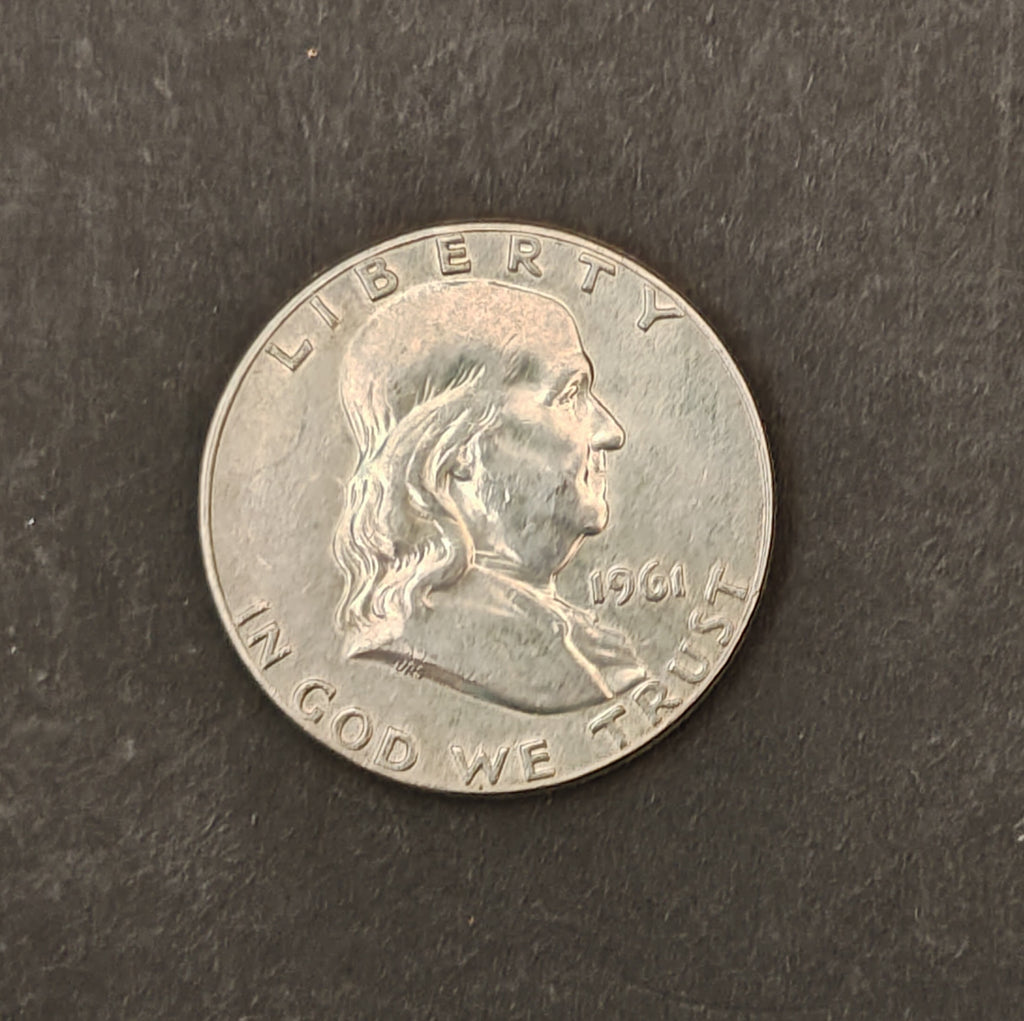 1961 Franklin Half Dollar – 90% Silver (Philadelphia Mint)