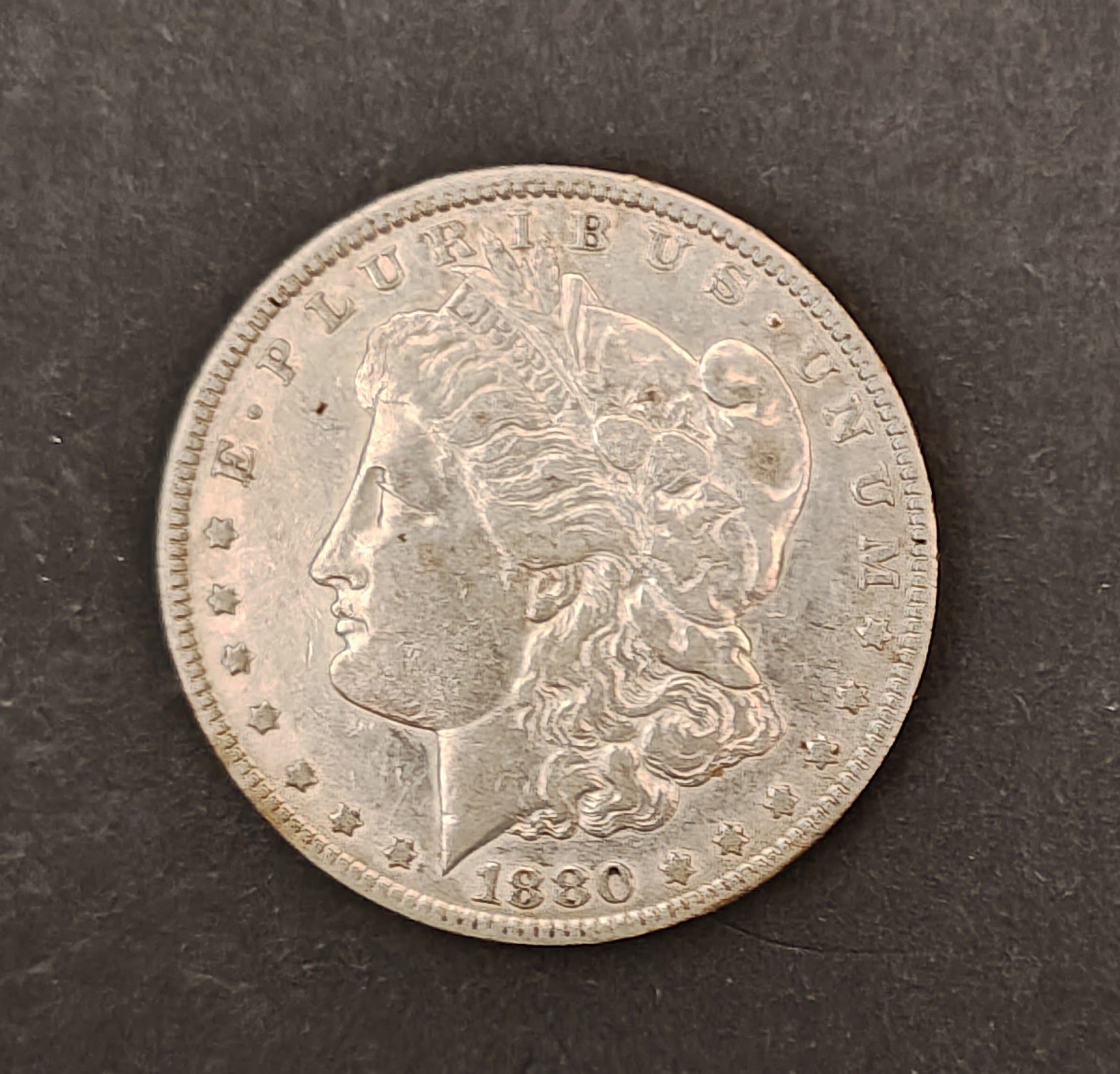 1880 Morgan Silver Dollar – Philadelphia Mint (Circulated)