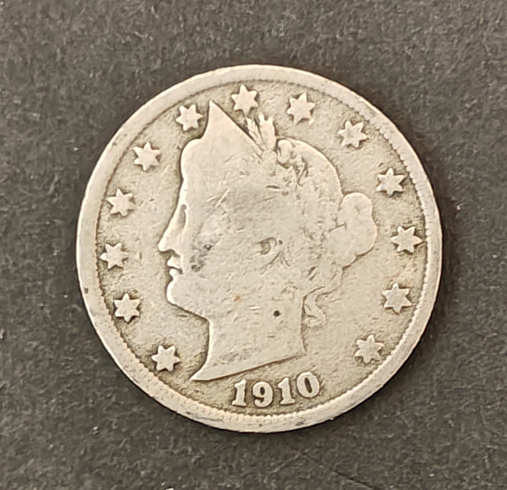 1910 Liberty Head “V” Nickel