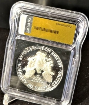 1990-S Silver Eagle – ICG PR70 DCAM – San Francisco Mint