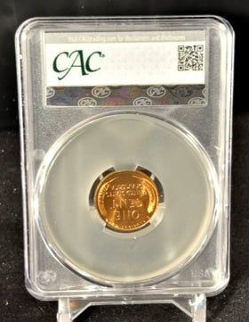 1958-D Lincoln Wheat Cent CAC MS65RD