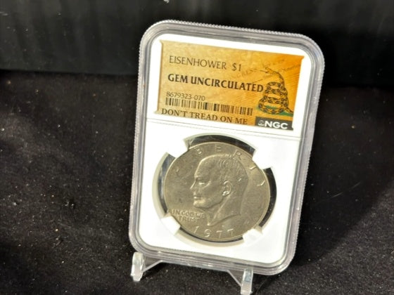 1977 Eisenhower Dollar – GEM UNCIRCULATED – Philadelphia Mint