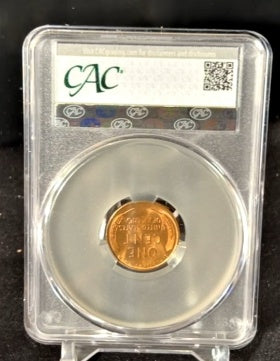 1945-S Lincoln Wheat Penny CAC MS64RD