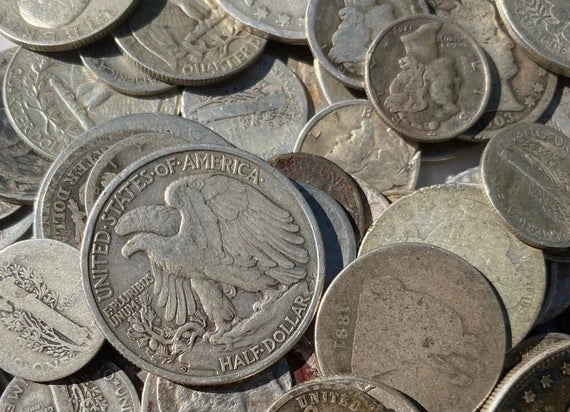 90% Silver by Face Value – Circulated U.S. Coins ($51.99 per $1 Face)