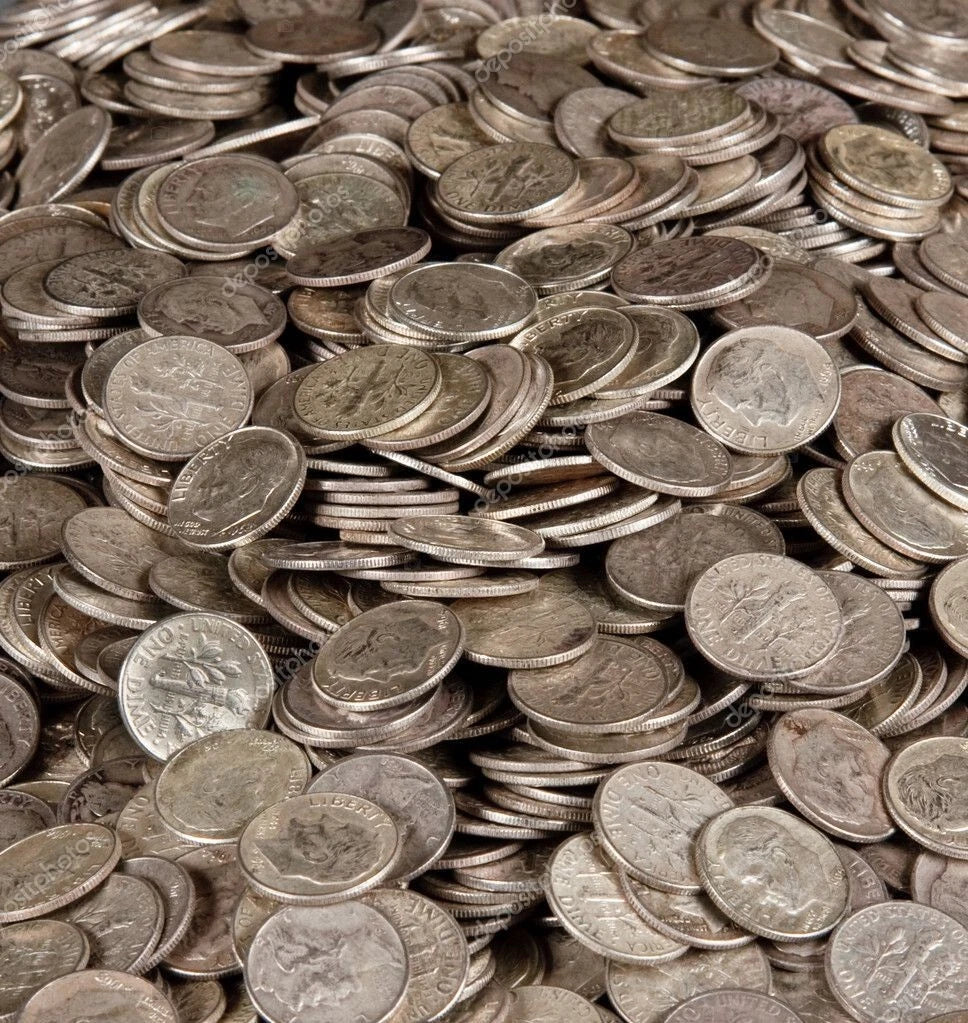 Roosevelt Silver Dimes – 90% Silver, Mixed Dates