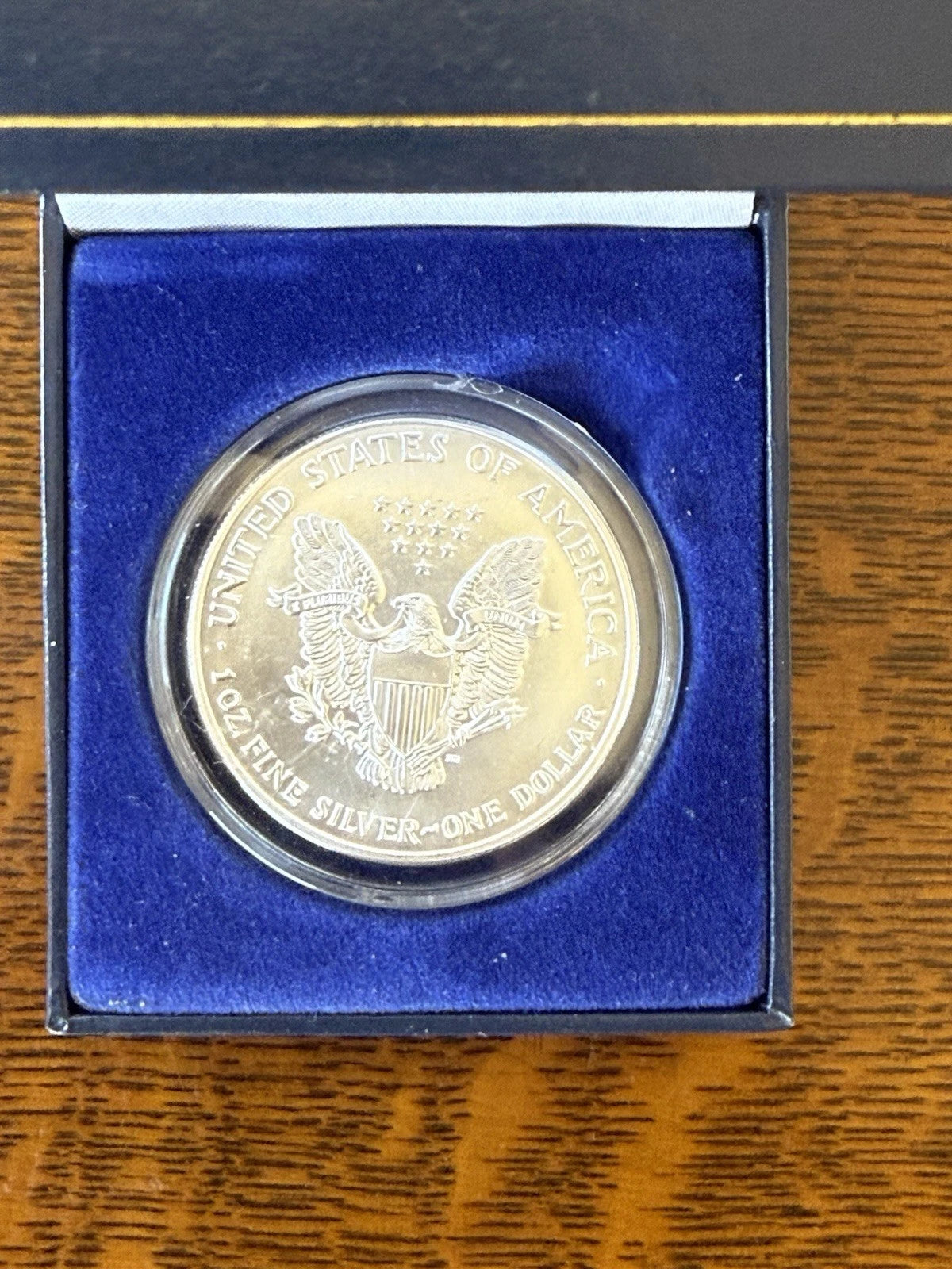 2000 colorized silver eagle